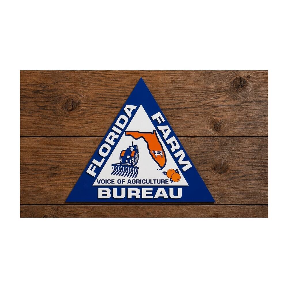 Florida Farm Bureau Sign Farming Agriculture Ag Crops Plants